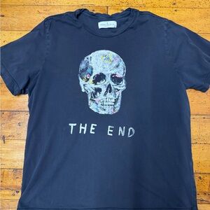 Imogene + Willie Black Skull Tee